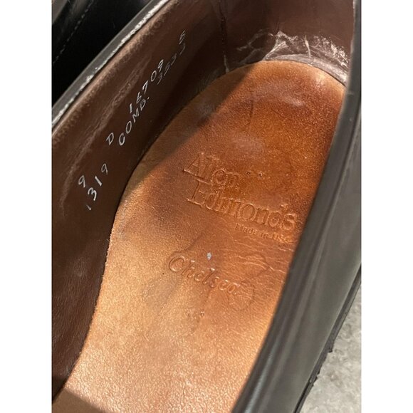 Allen Edmonds Chelsea Shoes Mens Size 9 D Black Leather Tassel Loafers USA - Picture 6 of 9